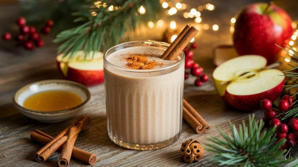 Receta de batido de manzana y canela