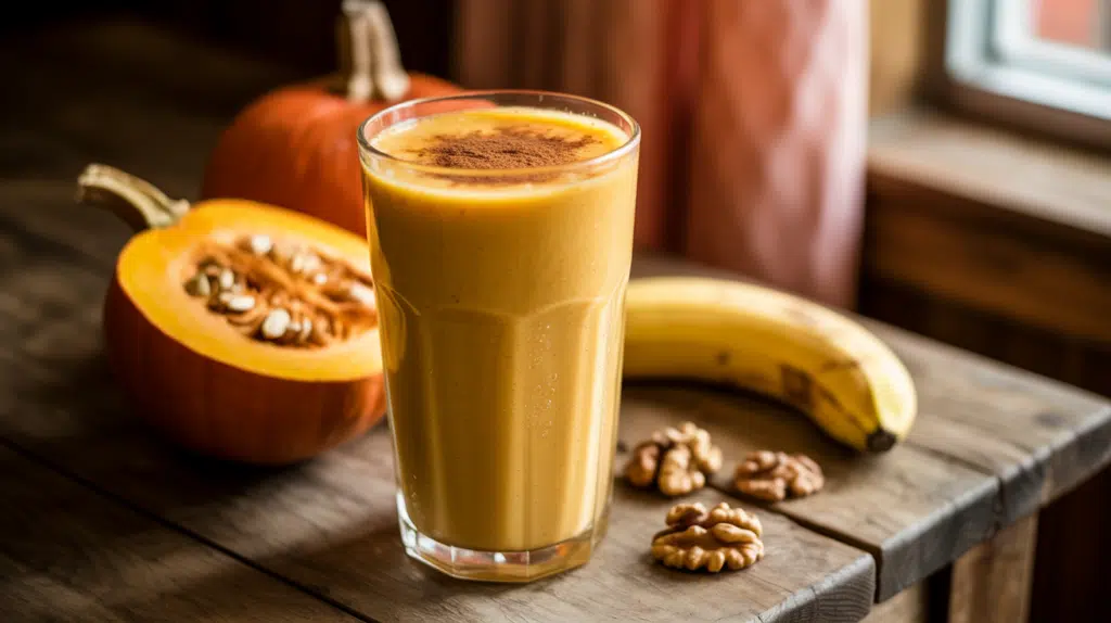 Receta otoñal: batido energético de calabaza y canela