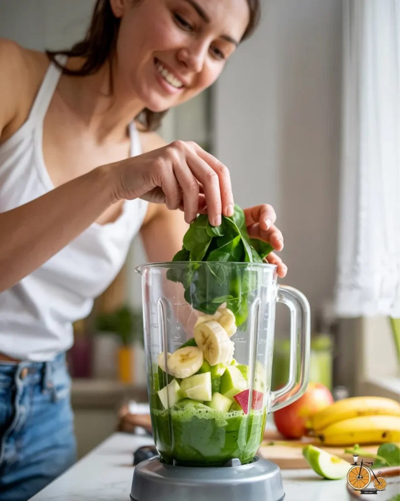Batido verde energía natural: pedalear también es cuidarse